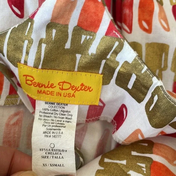 BERNIE DEXTER CHELSEA LIPSTICK PIN UP DRESS, RARE!!! XS - Picture 6 of 7